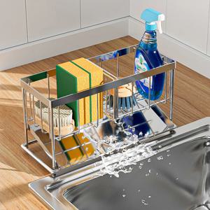 스텐 수세미 거치대 물빠짐 싱크대 수세미건조대 정리 걸이