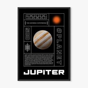 인테리어포스터 행성 목성 몽환적인 우주사진 블랙 Jupiter