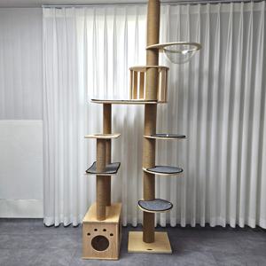 갤럭시 원목 캣폴타워 고양이 캣타워 캣폴 숨숨집 스크래쳐