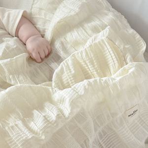 여름 홑겹 감성 무지 블랭킷  (L사이즈)