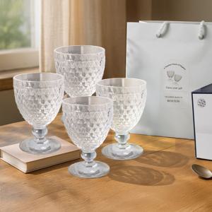 정품 보스톤 고블렛 중 310ml 4P세트 화이트 선물박스 (쇼핑백 추가옵션)