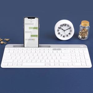 K580 슬림 블루투스 무선 키보드 화이트