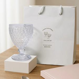 빌보 고블렛 보스톤 와인잔 크리스탈310ml 화이트 1p (쇼핑백 추가옵션)