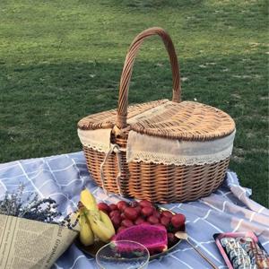 라탄 피크닉바구니 대형