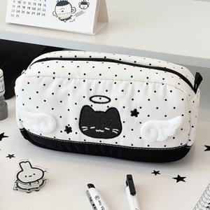 천사 고양이 인형 필통 파우치