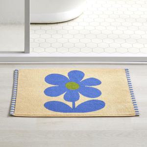 빅 플라워 논슬립 타월 발매트 SKYBLUE 45X65cm