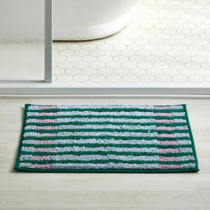 캔디 체크 넌슬립 면 터프팅 발매트 BLUE 45X65cm