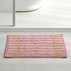 캔디 체크 넌슬립 면 터프팅 발매트 PINK 46X65cm