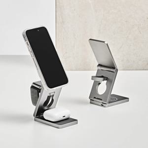 3in1 23W 맥세이프 무선 충전기 스마트폰 워치 휴대용 접이식 폴더블