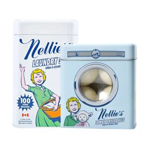 넬리 100회 쓰는 소다세제 + 뉴질랜드산 100% 양모볼 (4개입)