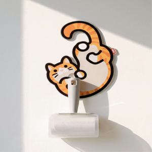 고양이 코숏 돌돌이 거치대 인테리어 선물 벽걸이 문걸이 집들이선물