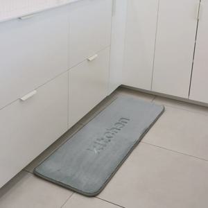 메모리폼 발매트 주방용 (민트그레이) 도톰한 국내산