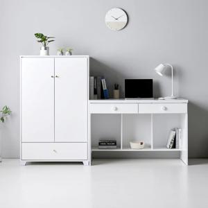 미니룸 옷장 2칸서랍 책상세트 H세트