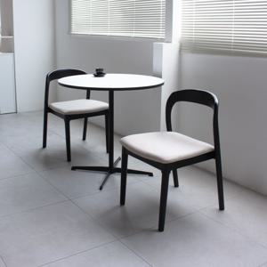 [리퍼] 드메르 체어 원목 패브릭 빈티지 식탁의자 카페 인테리어 우드 의자 2colors