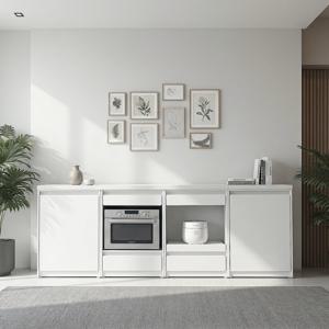 웨이크 포크 큐커 오븐 전기밥솥 전라렌지 수납장