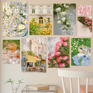 꽃에 물들다, 봄가을 꽃 유럽 감성 빈티지 포스터 핑크 벽꾸미기 인테리어 그림 액자 24종