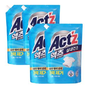 피죤 액츠 퍼펙트 실내건조 액체세제 리필 1.5L 2입 /일반드럼겸용 x2