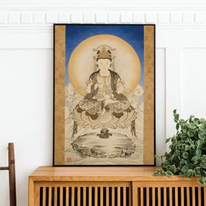 관세음보살 부처님 그림 불교 포스터 불교용품 현관 침실 안방 풍수 액자 집들이선물 개업선물