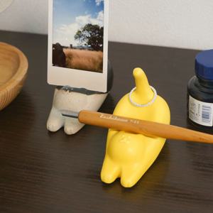 고양이 홀더 오브제 도자기 명함꽂이 반지걸이