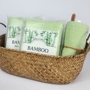 뱀부 샤워타월 2장 목욕타월 거품 버블