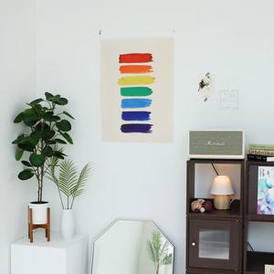 무지개 페인트 패브릭 포스터 / 가리개 커튼 50x70 cm