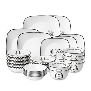 스누피앤찰리에디션 한국형 6인 25P 사각 홈세트