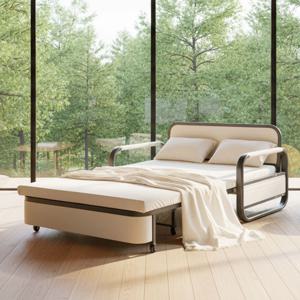 데이앤나잇 수납형 패브릭 소파베드 매트리스 간이 접이식 침대 2인