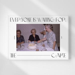 감성 레트로 빈티지 인테리어 액자 포스터_ THE CAKE