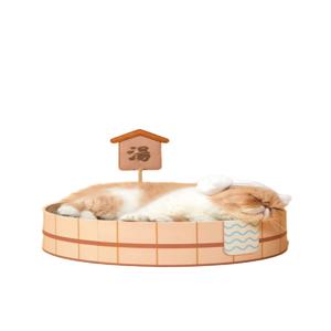 고양이 온천 냥모나이트 원형 스크레쳐