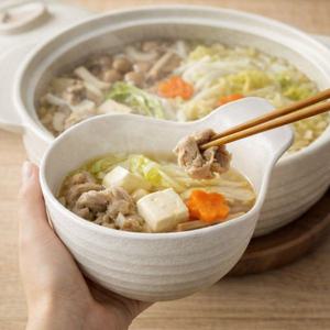 재팬 N.K 톤스이 화이트 나베 손잡이 그릇/나베볼 소스볼 국그릇 손잡이볼