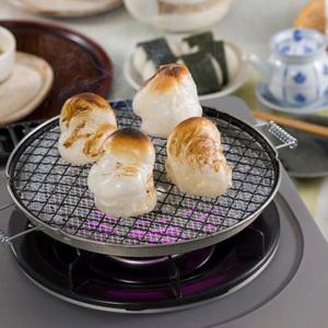 하코야 모찌야끼 세라믹 석쇠 그릴팬/원적외선 효과로 맛있게/캠핑용 그릴팬-원형