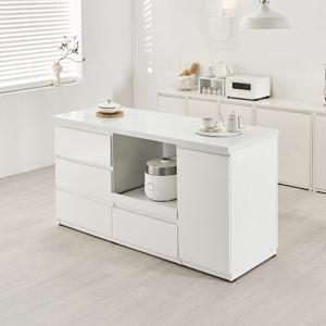 홈스웰 1600 광폭 아일랜드 홈바 40T 인조대리석 상판 3colors