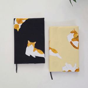 치즈 고양이 캔버스 북커버 북파우치 다이어리커버(크기조절가능)