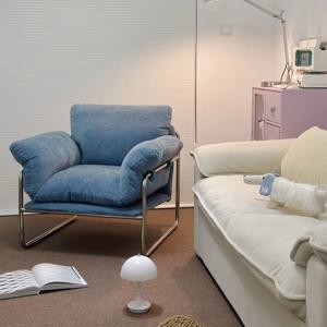 [해외] 1인소파 거실 북유럽 패브릭 라운지체어 디자인 안락의자