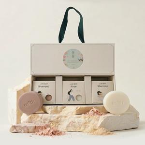 3구 비누선물 샴푸바 린스바 헤어케어 선물세트
