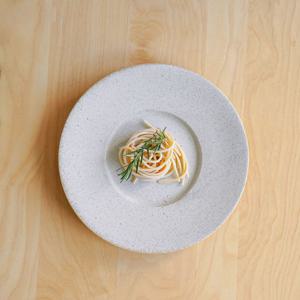 카네수즈 샌드 플레이트 파스타접시 파인다이닝접시