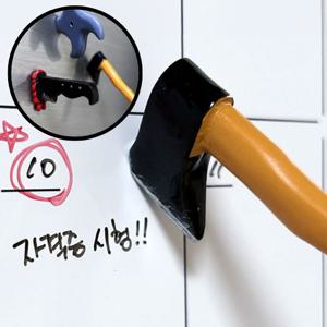 도끼 쪽지 냉장고 마그넷 킹받는 선물 쓸모없는 쓸데없는 재미있는 웃긴 보드 자석 남편 경고