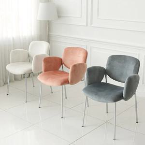 [리퍼] 브린 패브릭 실버 식탁 카페 의자 인테리어 디자인 라운지 체어 CL464