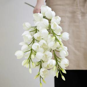 글로리오사 유카 대형 생화같은 인테리어 조화 가지 셀프 부케