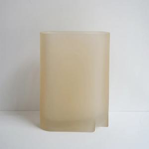 버터글라스 화병 불투명유리 꽃화병 오브제