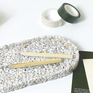 천연자갈 타원 트레이 / 시계 향수 차키 악세사리 트레이 감성소품