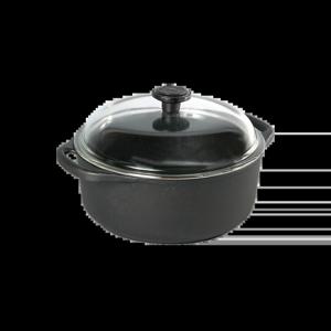 무쇠냄비 4L+유리뚜껑