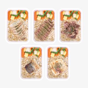 닭가슴살&부채살&전각&대구&광어스테이크 다이어트체중조절식 도시락 생선포함 6/12/18키트