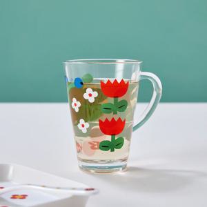 스프링가든 아크릴 도트컵 340ML 튤립