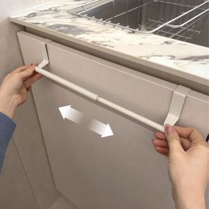 마감이 좋은 길이조절 가능한 싱크대수건걸이 / 화이트