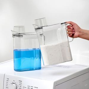 세탁 세제디스펜서 3L 세제통 대용량 액체 용기 가루 섬유유연제 보관통