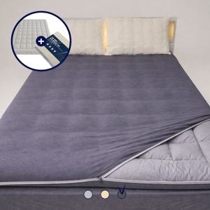 사계절 토퍼 SET I 다크그레이 I 친환경, 알러지케어, 빨아쓰는 푹신한 토퍼