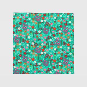 면 100% 아사 가제 손수건 별꽃 53 x 53 (cm)