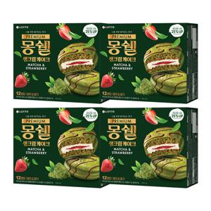 프리미엄 몽쉘 말차n딸기 444g x4개