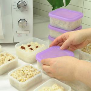 실프리저 용량별 X 6개세트 국산 플래티넘 실리콘 밥팩 냉동밥 반투명 보관용기 전자레인지용